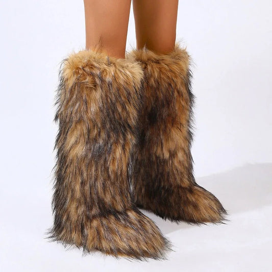 Tall Fur Boots