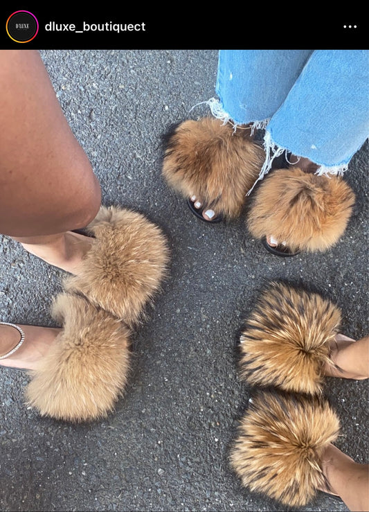 Adult Fur Slides