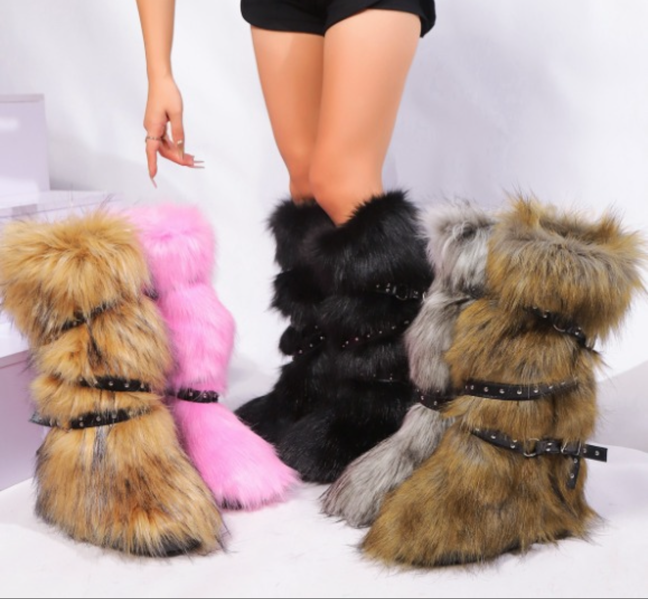 Rockstar Fur Boots